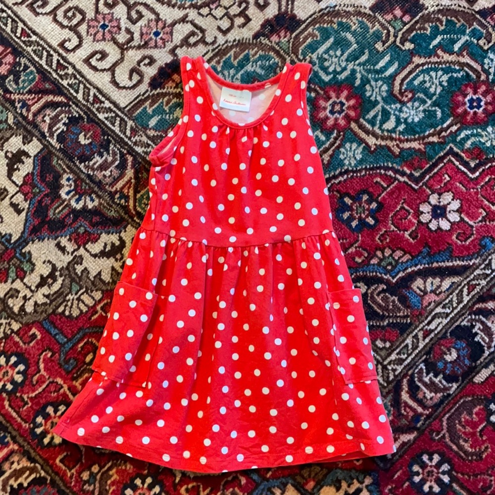 Hanna Andersson cotton play dress with pockets